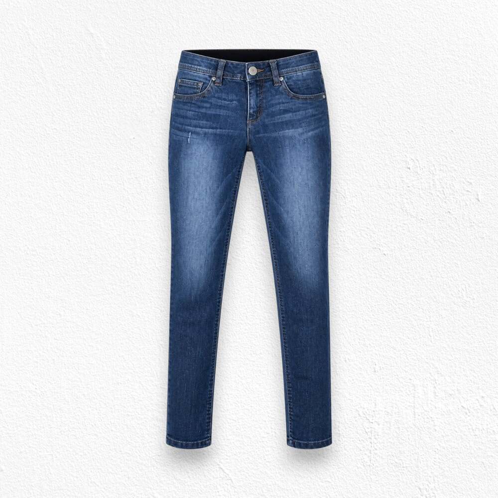Democracy Medium Wash Mid Rise Ab Technology Stretch Skinny Jeans Size 2